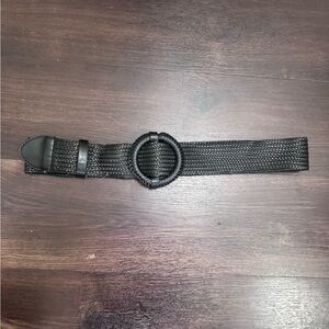 Black Woven Women's Belt